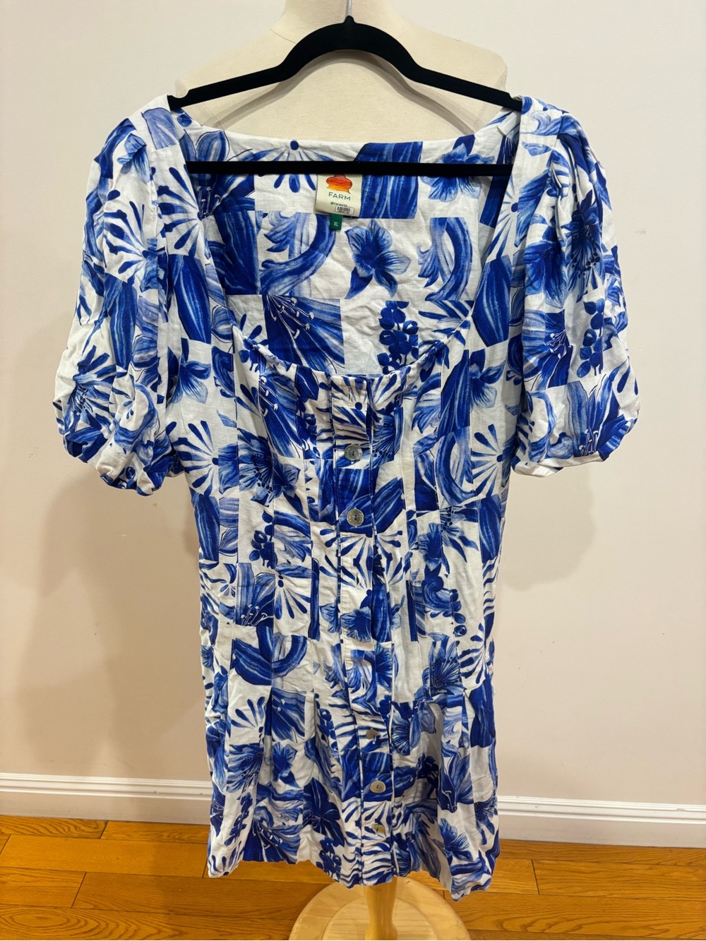 FARM Rio Garden Tiles Mini Dress, Size: XL - Picture 5 of 16